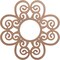 Ekena Millwork Cohen Wood Fretwork Pierced Ceiling Medallion, Wood (Paint Grade), 18"OD x 6 1/8"ID x 3/8"T CMWP18X18X0375COMF - alternate 1